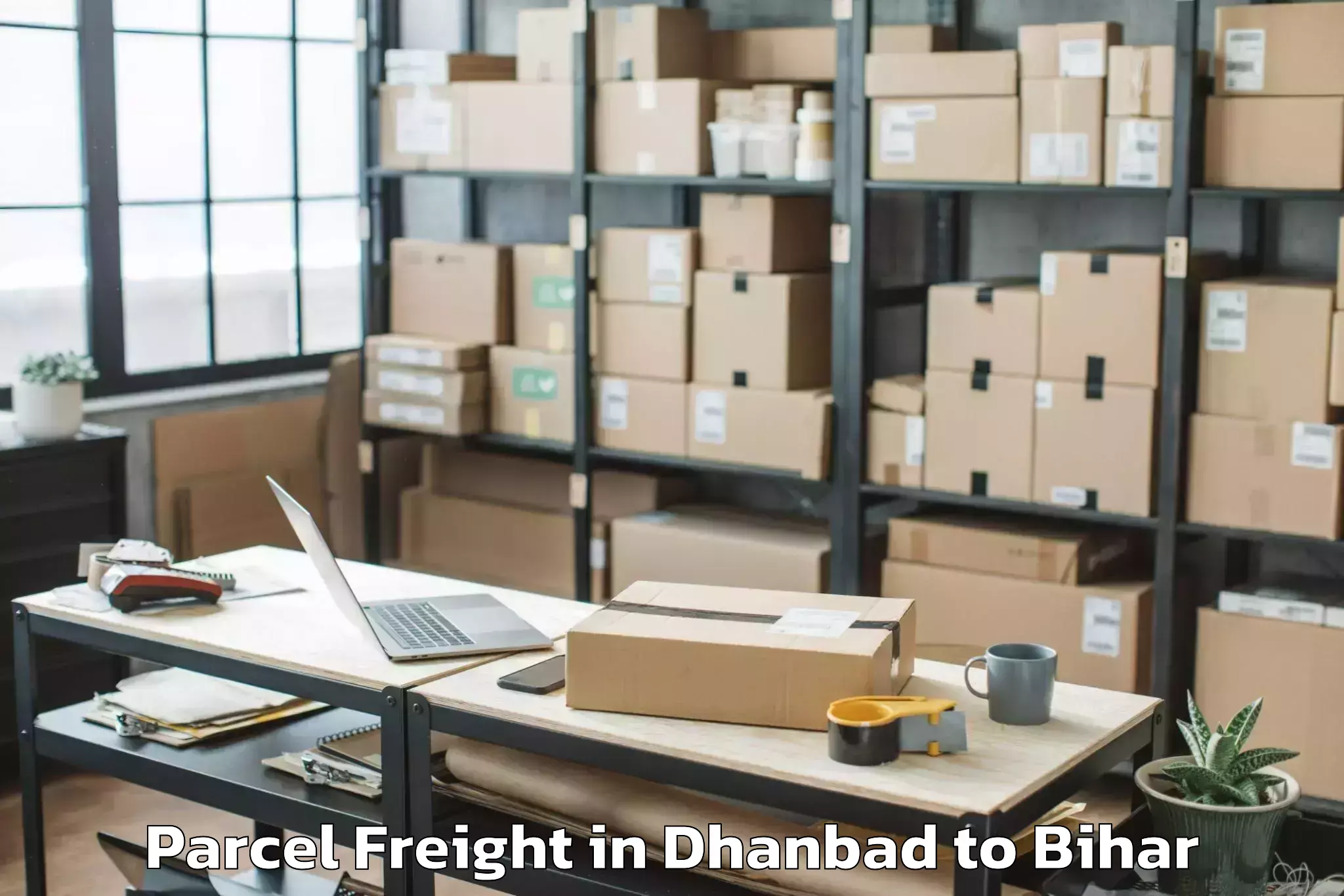 Easy Dhanbad to Kharagpur Munger Parcel Freight Booking